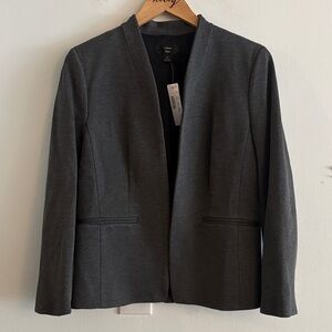 New J. Crew 365 Open Blazer Dark Gray Size 12